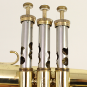 Detail Couesnon flugelhorn beker eendelige doorlopende constructie vanaf ventielhuis