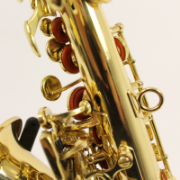 Stewart Ellis gebogen sopraan saxofoon professioneel gecontroleerd