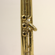 Detail van de F. Besson Bb trompet ventielen en buizen