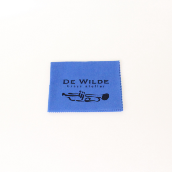 Poetsdoek Zilver (blauw) Brass Atelier de Wilde